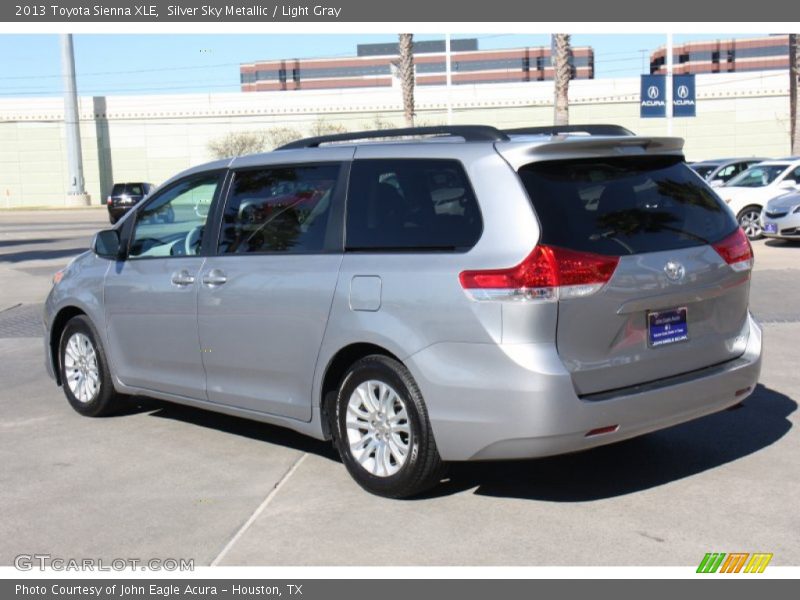 Silver Sky Metallic / Light Gray 2013 Toyota Sienna XLE