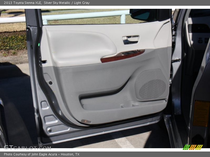 Silver Sky Metallic / Light Gray 2013 Toyota Sienna XLE