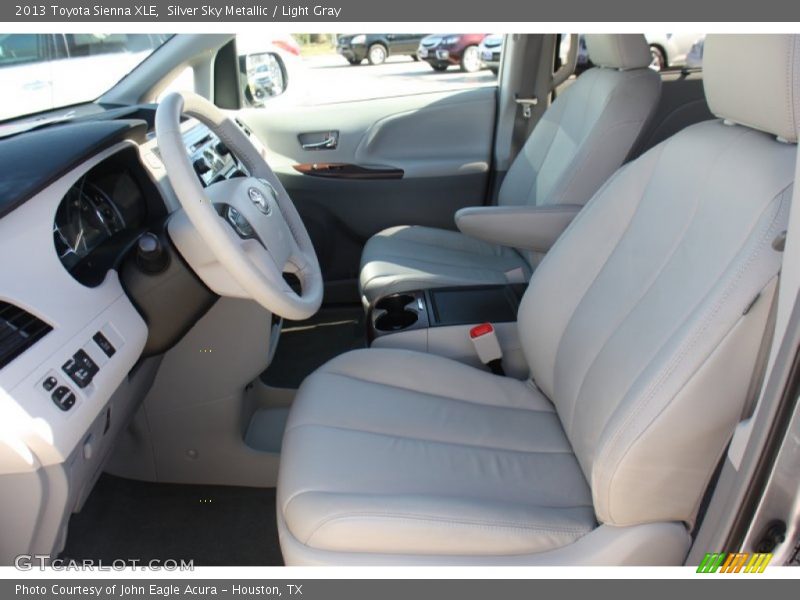 Silver Sky Metallic / Light Gray 2013 Toyota Sienna XLE