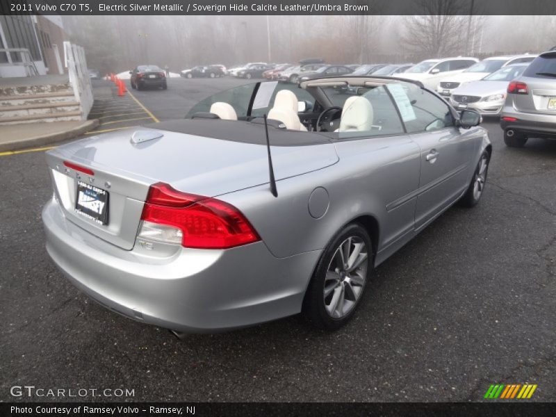 Electric Silver Metallic / Soverign Hide Calcite Leather/Umbra Brown 2011 Volvo C70 T5