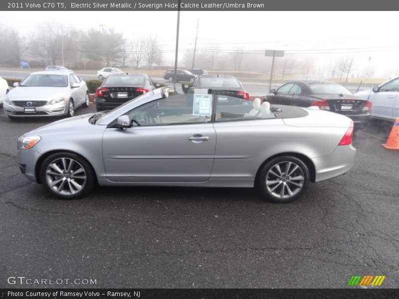 Electric Silver Metallic / Soverign Hide Calcite Leather/Umbra Brown 2011 Volvo C70 T5
