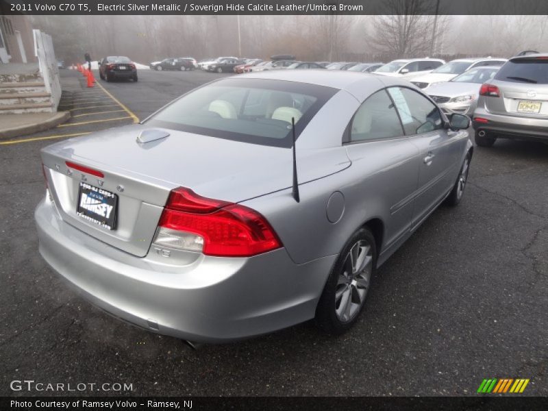 Electric Silver Metallic / Soverign Hide Calcite Leather/Umbra Brown 2011 Volvo C70 T5