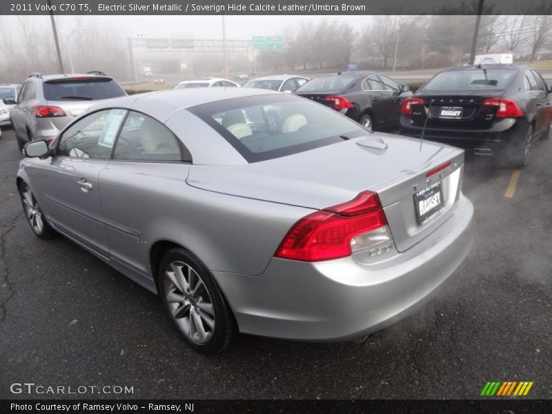 Electric Silver Metallic / Soverign Hide Calcite Leather/Umbra Brown 2011 Volvo C70 T5