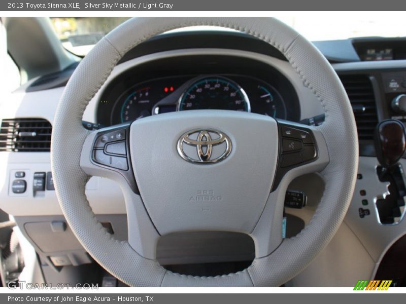 Silver Sky Metallic / Light Gray 2013 Toyota Sienna XLE