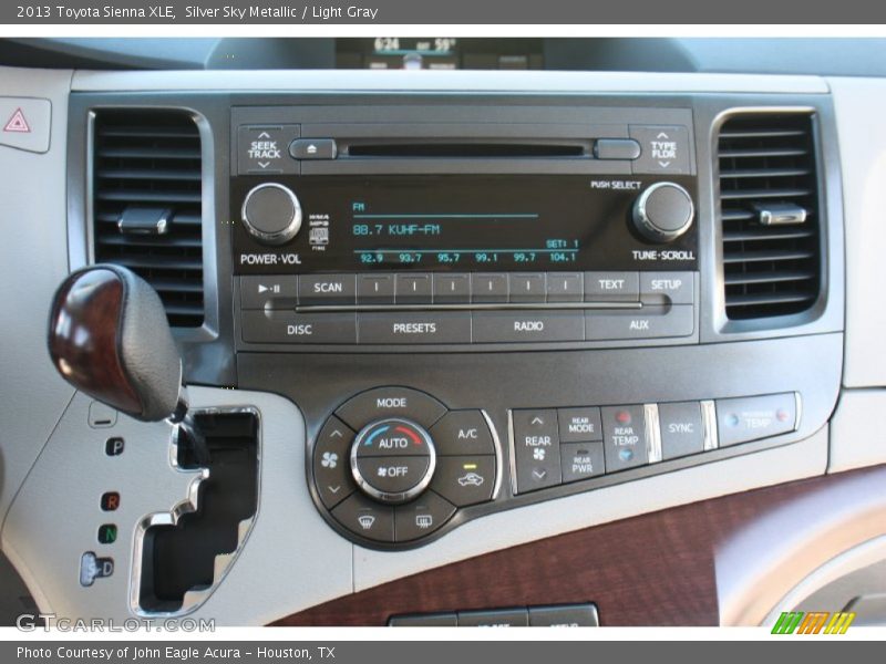 Silver Sky Metallic / Light Gray 2013 Toyota Sienna XLE