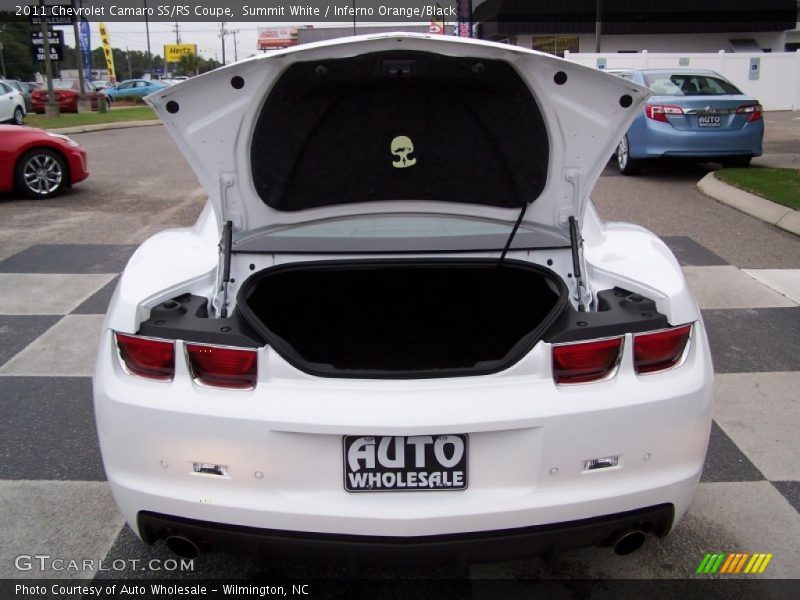 Summit White / Inferno Orange/Black 2011 Chevrolet Camaro SS/RS Coupe