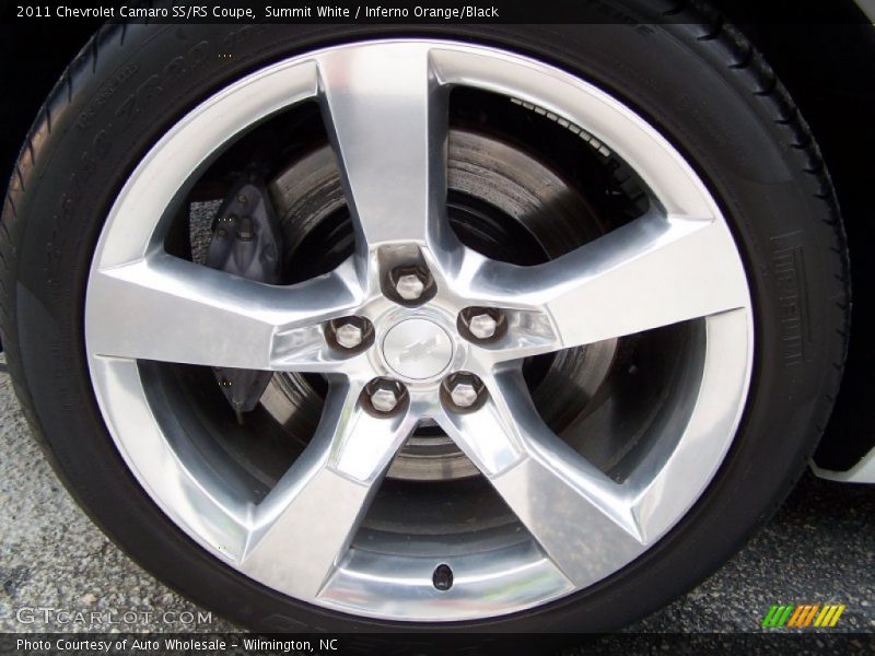 Summit White / Inferno Orange/Black 2011 Chevrolet Camaro SS/RS Coupe