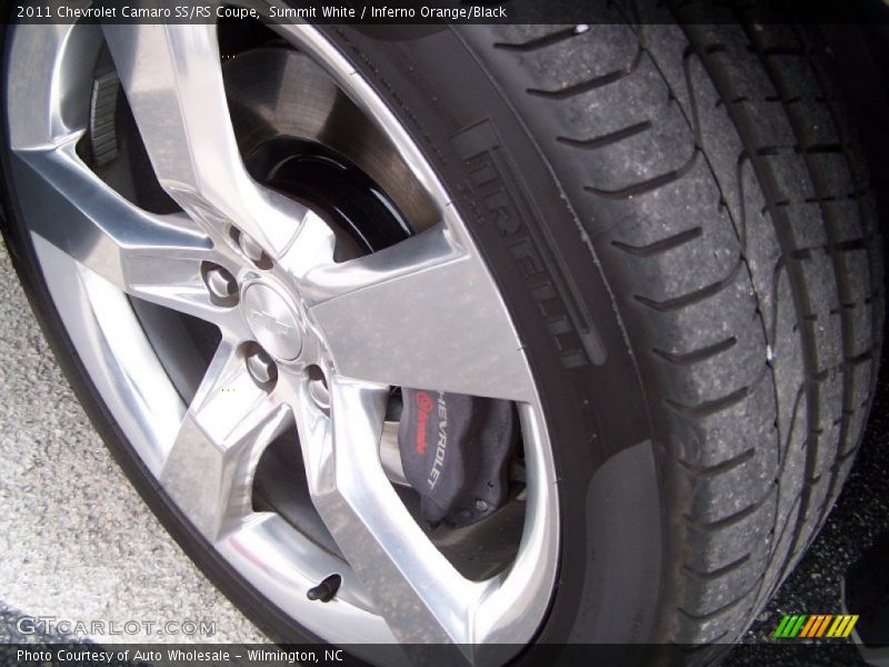 Summit White / Inferno Orange/Black 2011 Chevrolet Camaro SS/RS Coupe