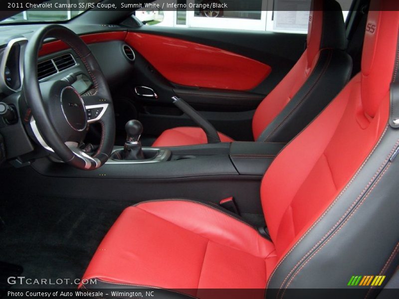 Summit White / Inferno Orange/Black 2011 Chevrolet Camaro SS/RS Coupe