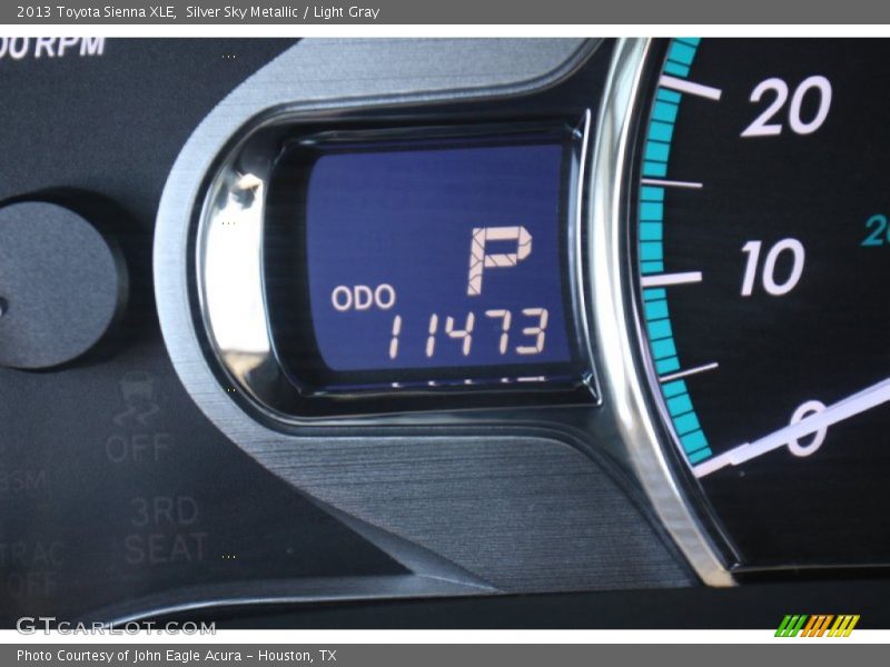 Silver Sky Metallic / Light Gray 2013 Toyota Sienna XLE