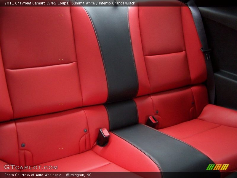 Summit White / Inferno Orange/Black 2011 Chevrolet Camaro SS/RS Coupe