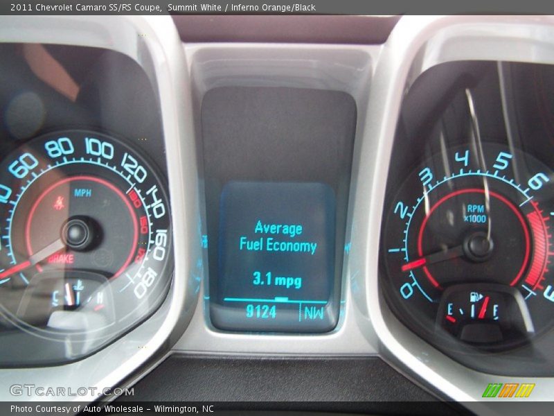 Summit White / Inferno Orange/Black 2011 Chevrolet Camaro SS/RS Coupe
