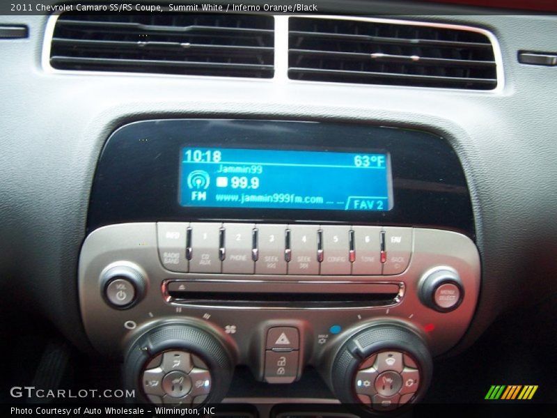 Summit White / Inferno Orange/Black 2011 Chevrolet Camaro SS/RS Coupe