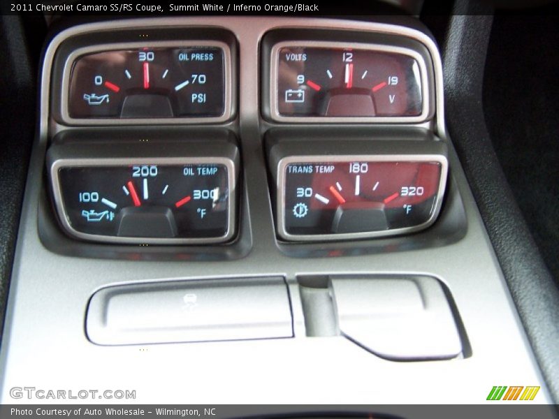 Summit White / Inferno Orange/Black 2011 Chevrolet Camaro SS/RS Coupe
