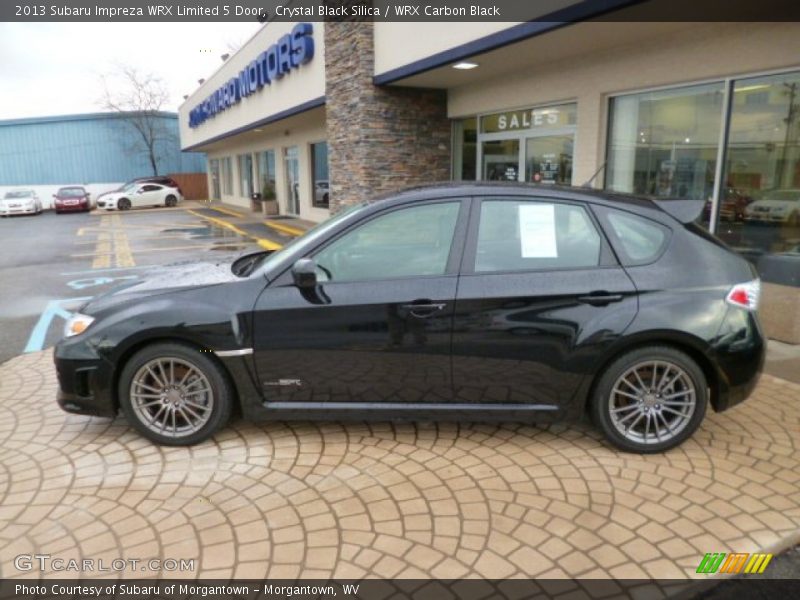 Crystal Black Silica / WRX Carbon Black 2013 Subaru Impreza WRX Limited 5 Door