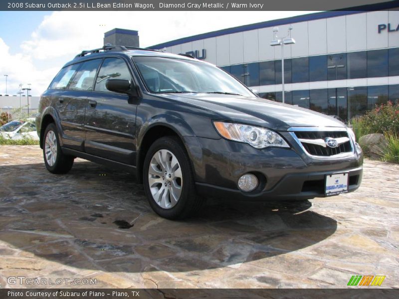 Diamond Gray Metallic / Warm Ivory 2008 Subaru Outback 2.5i L.L.Bean Edition Wagon