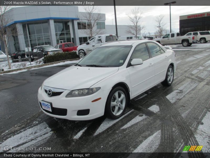 Performance White / Beige 2006 Mazda MAZDA6 s Sedan