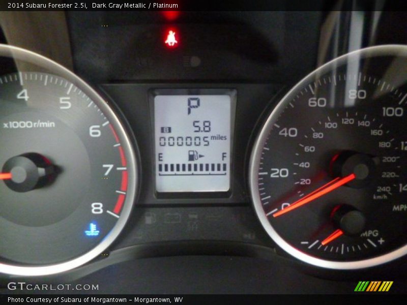 Dark Gray Metallic / Platinum 2014 Subaru Forester 2.5i