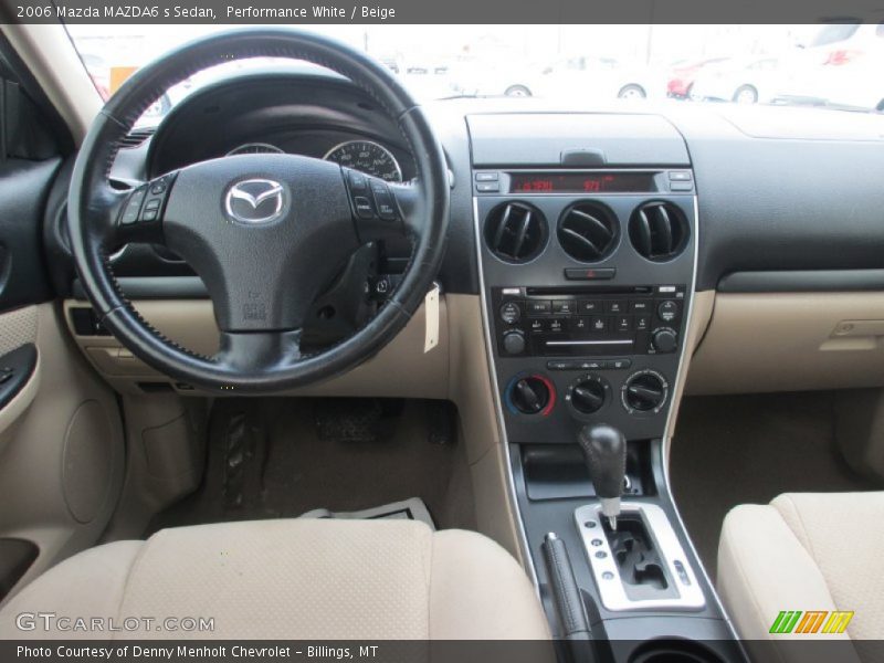 Performance White / Beige 2006 Mazda MAZDA6 s Sedan
