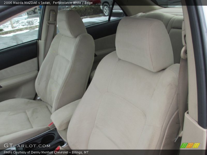 Performance White / Beige 2006 Mazda MAZDA6 s Sedan