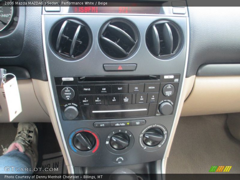 Performance White / Beige 2006 Mazda MAZDA6 s Sedan