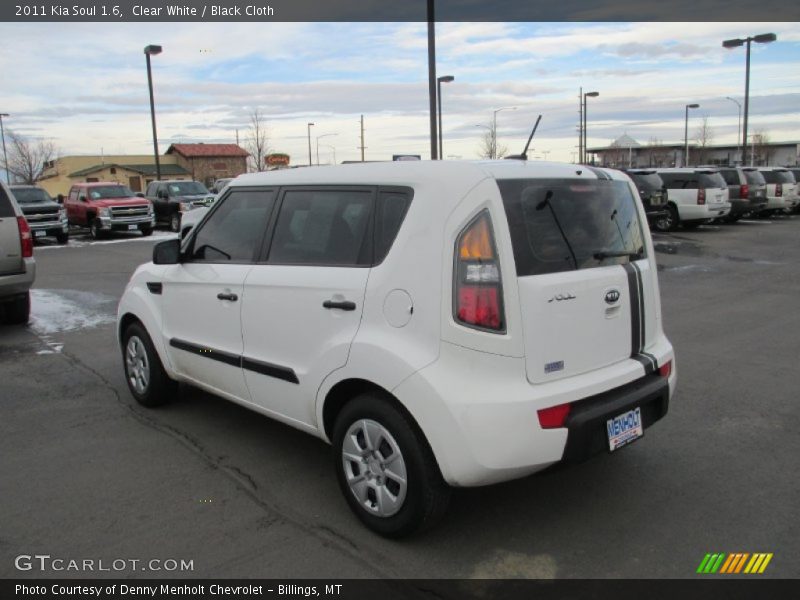 Clear White / Black Cloth 2011 Kia Soul 1.6