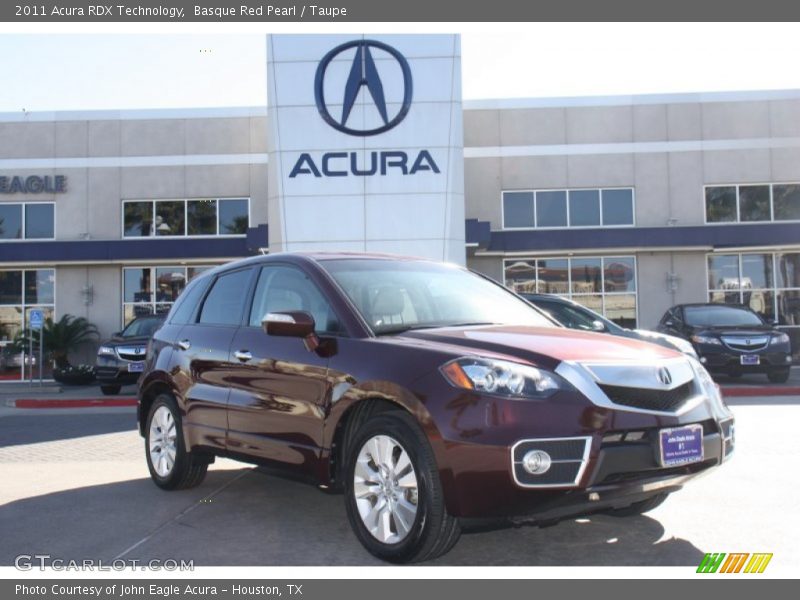 Basque Red Pearl / Taupe 2011 Acura RDX Technology