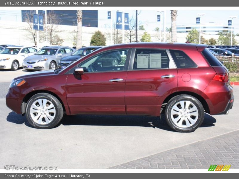 Basque Red Pearl / Taupe 2011 Acura RDX Technology