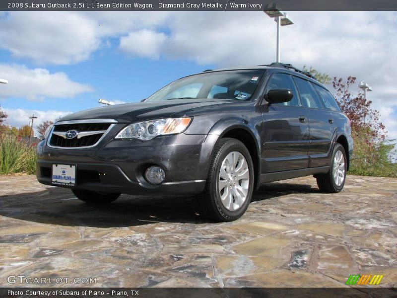 Diamond Gray Metallic / Warm Ivory 2008 Subaru Outback 2.5i L.L.Bean Edition Wagon