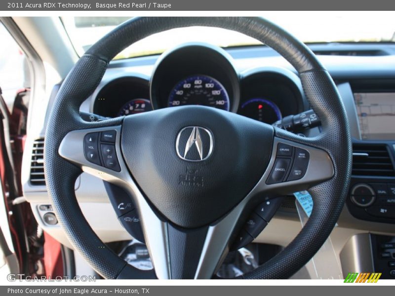 Basque Red Pearl / Taupe 2011 Acura RDX Technology