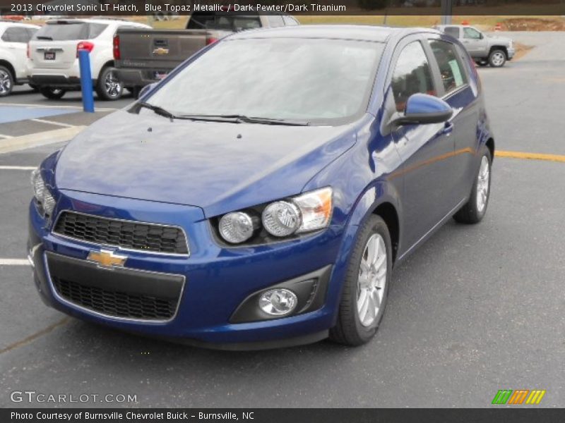 Blue Topaz Metallic / Dark Pewter/Dark Titanium 2013 Chevrolet Sonic LT Hatch