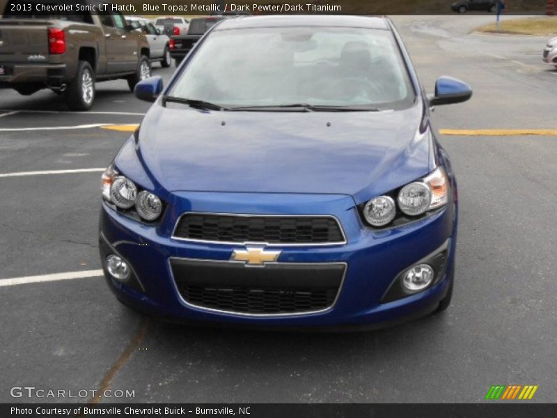 Blue Topaz Metallic / Dark Pewter/Dark Titanium 2013 Chevrolet Sonic LT Hatch
