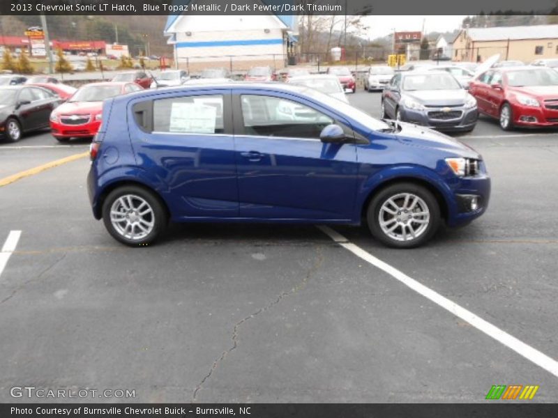 Blue Topaz Metallic / Dark Pewter/Dark Titanium 2013 Chevrolet Sonic LT Hatch