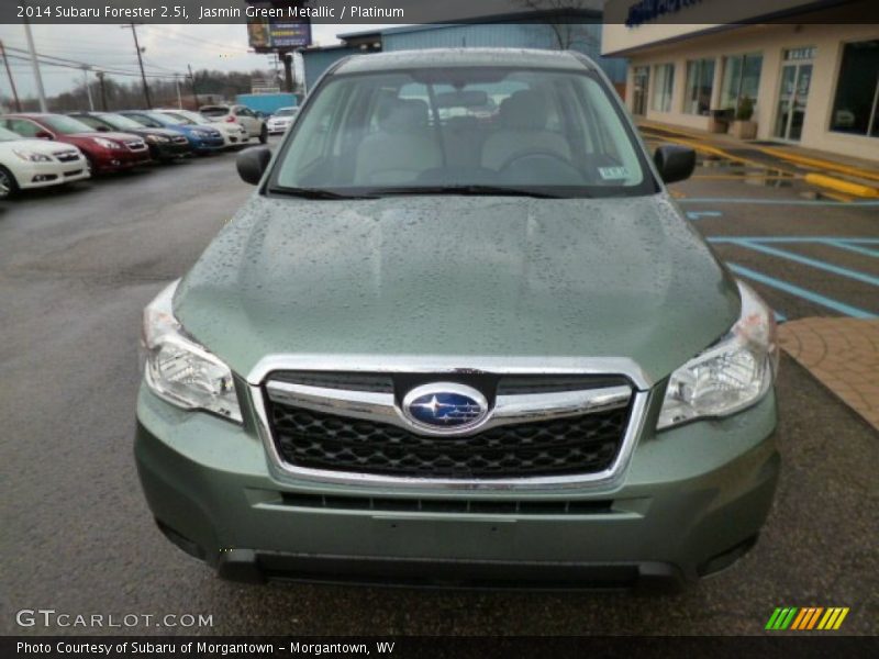 Jasmin Green Metallic / Platinum 2014 Subaru Forester 2.5i