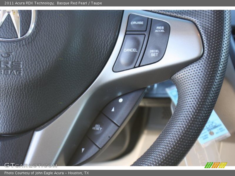 Basque Red Pearl / Taupe 2011 Acura RDX Technology
