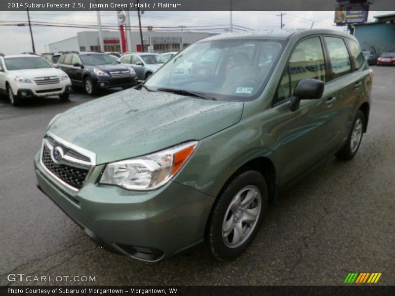 Jasmin Green Metallic / Platinum 2014 Subaru Forester 2.5i