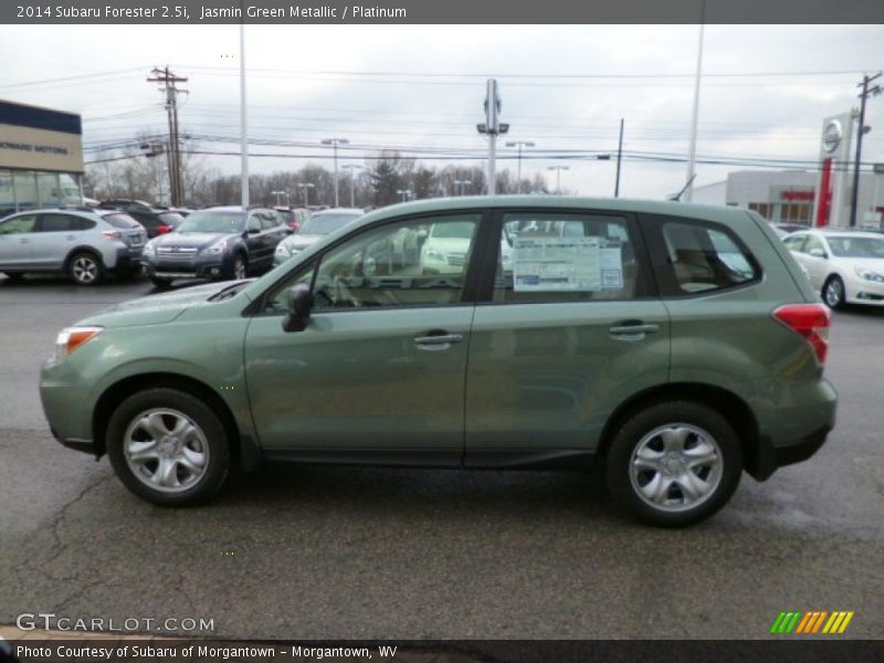 Jasmin Green Metallic / Platinum 2014 Subaru Forester 2.5i