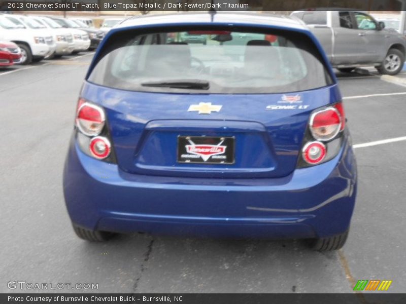 Blue Topaz Metallic / Dark Pewter/Dark Titanium 2013 Chevrolet Sonic LT Hatch