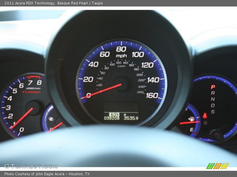 Basque Red Pearl / Taupe 2011 Acura RDX Technology