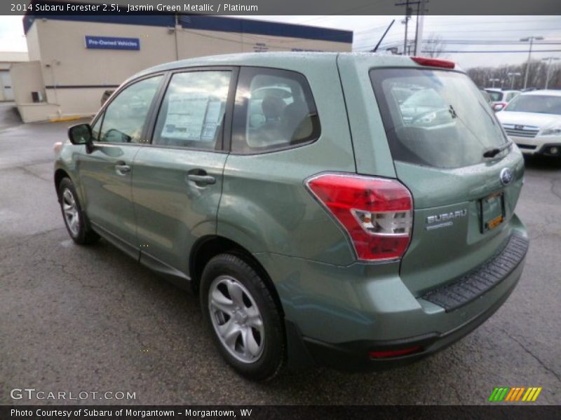 Jasmin Green Metallic / Platinum 2014 Subaru Forester 2.5i