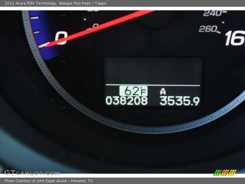 Basque Red Pearl / Taupe 2011 Acura RDX Technology