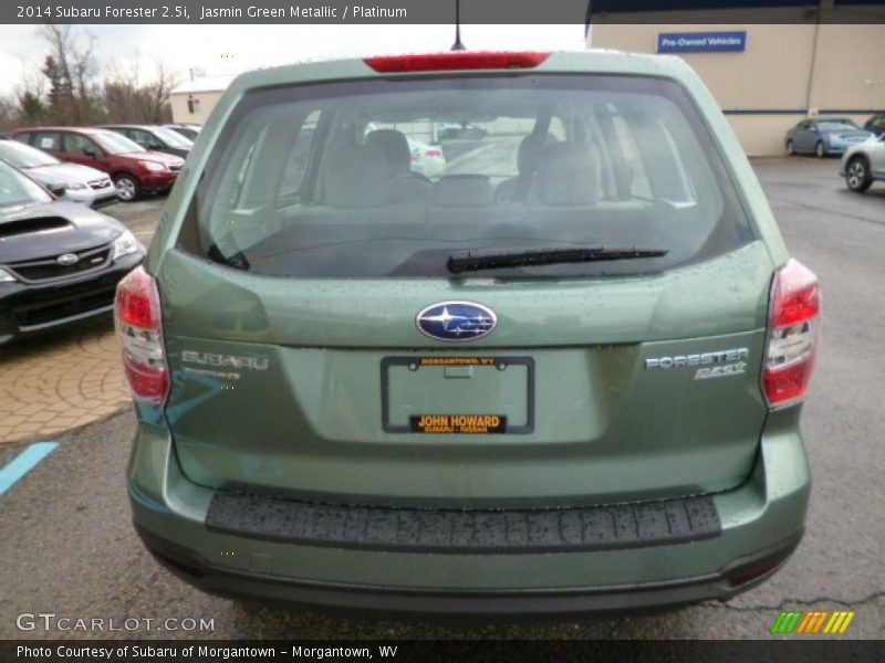 Jasmin Green Metallic / Platinum 2014 Subaru Forester 2.5i