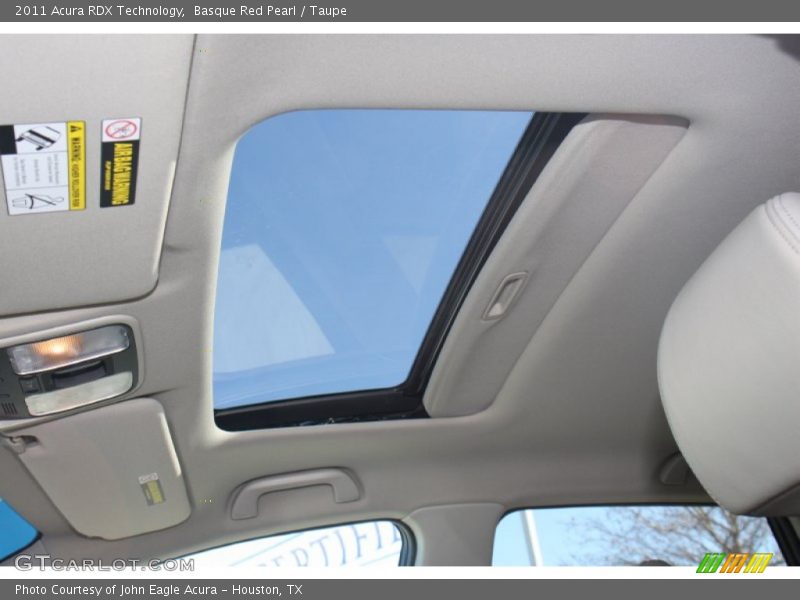 Basque Red Pearl / Taupe 2011 Acura RDX Technology