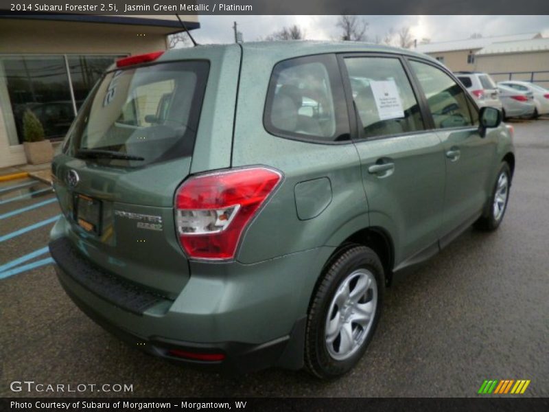 Jasmin Green Metallic / Platinum 2014 Subaru Forester 2.5i