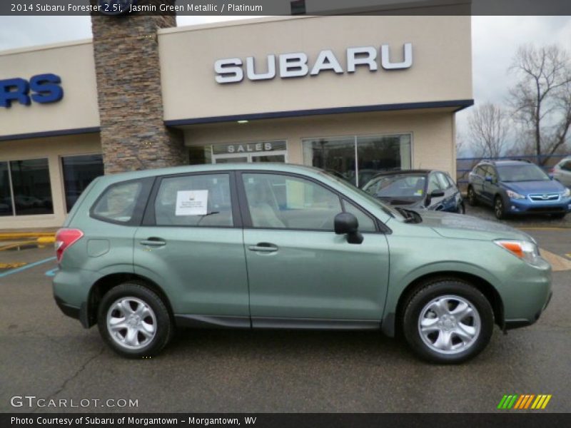 Jasmin Green Metallic / Platinum 2014 Subaru Forester 2.5i
