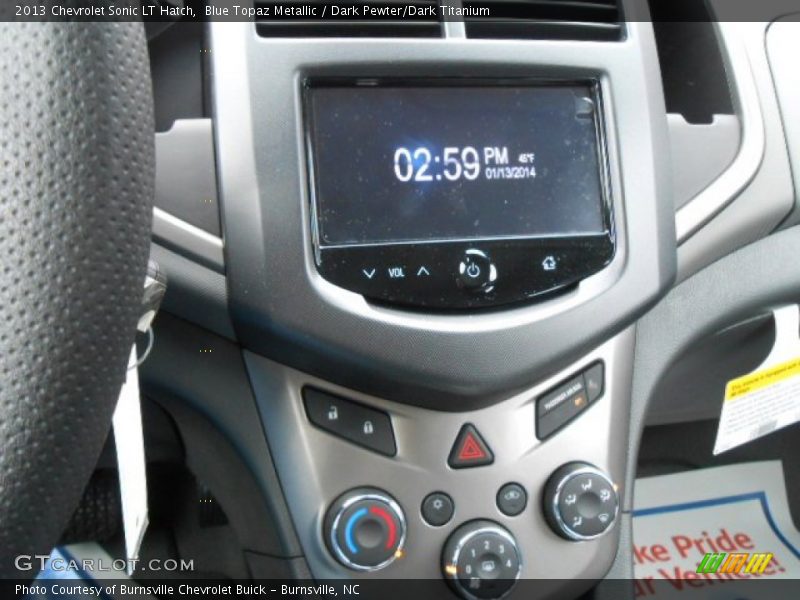 Blue Topaz Metallic / Dark Pewter/Dark Titanium 2013 Chevrolet Sonic LT Hatch