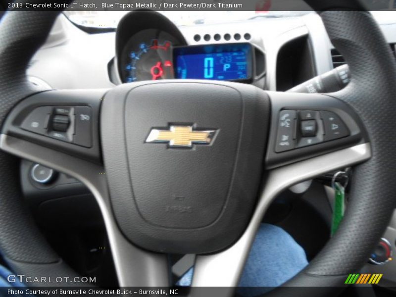 Blue Topaz Metallic / Dark Pewter/Dark Titanium 2013 Chevrolet Sonic LT Hatch