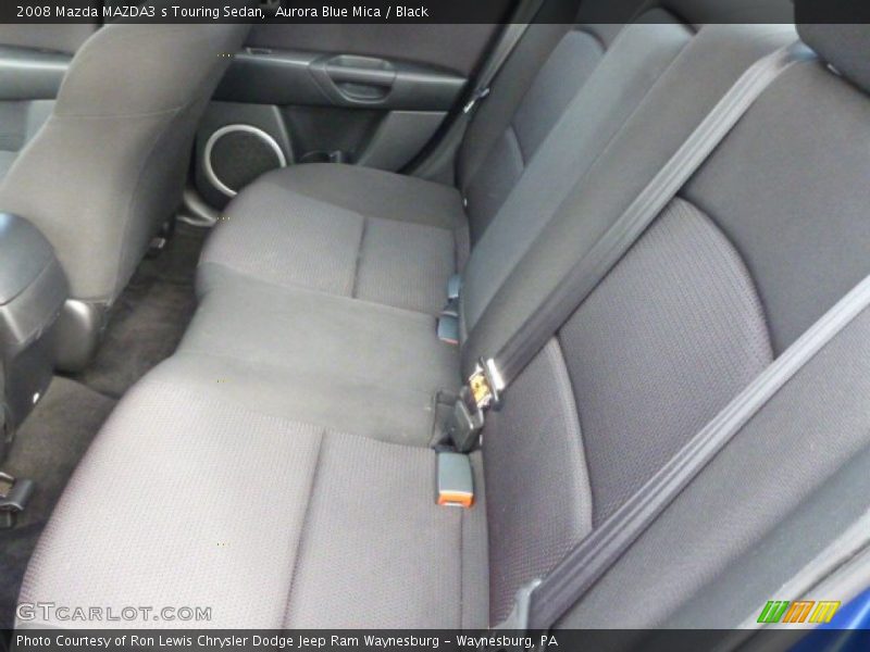 Aurora Blue Mica / Black 2008 Mazda MAZDA3 s Touring Sedan