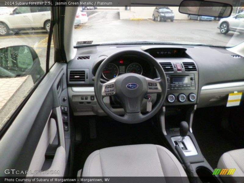 Jasmin Green Metallic / Platinum 2014 Subaru Forester 2.5i