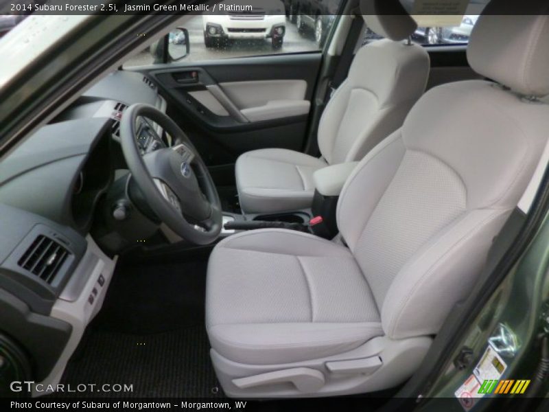 Jasmin Green Metallic / Platinum 2014 Subaru Forester 2.5i